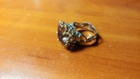 Серебряное кольцо с аметрином 18 размер, фото №2