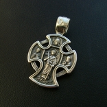 Православный серебряный (925) крест Господь Вседержитель. Ангел Хранитель, фото №10