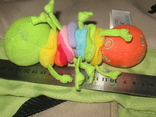 Дребезжащая игрушка - подвеска. "Гусеница-сороканожка", фото №3
