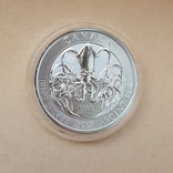 Канада 2020 Кракен 2 унции серебра, фото №2