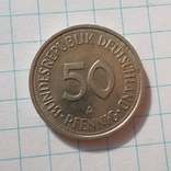 Германия. ФРГ 50 пфеннигов, 1990 "А", фото №3