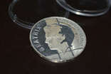 Нидерланды 10 гульденов 1994 год. 50 лет бенилюкс. серебро., фото №2