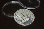 Нидерланды 10 гульденов 1994 год. 50 лет бенилюкс. серебро., фото №4