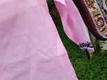 Розовая с черной вышивкой блузка советских времён., фото №6