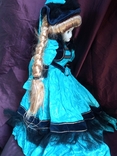 Кукла фарфоровая в викторианском платье., фото №5