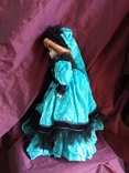 Кукла фарфоровая в викторианском платье., фото №8