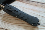 Нож-автомат с фронтальным выбросом bat black, фото №4