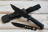 Тактический нож + Метательный нож Black FJ8, фото №2