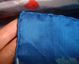 Шелковый 76*77 см красивый женский платок платочек в принт шов роуль, фото №8