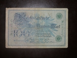 Германия 100 1908 зел, фото №3