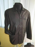 Большая кожаная мужская куртка MILANO Real Leather. Кипр. 58р. Лот 1022, фото №2