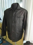 Большая кожаная мужская куртка MILANO Real Leather. Кипр. 58р. Лот 1022, фото №3