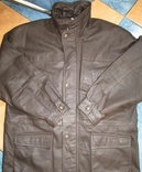 Большая кожаная мужская куртка SMOOTH. США. Лот 1029, фото №8