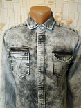 Рубашка джинсовая трикотажная COOLCAT коттон варенка p-p S(состояние!), фото №4