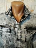 Рубашка джинсовая трикотажная COOLCAT коттон варенка p-p S(состояние!), фото №5
