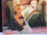 Картина І. Сіра Сіра дівчина в кріслі оголена олія, полотно, фото №4