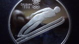 20 долларов 1987 Канада Калгери унция серебро 34,1 г, фото №3
