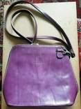 Кожаная итальянская сумочка на плечо кросс боди vera pelle., фото №2