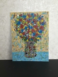 Картина, картон, акрил, натюрморт Цветы. 40 х 30 см., фото №2