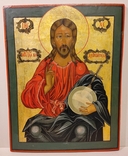 Пара икон. Иисус и св.Николай., фото №3