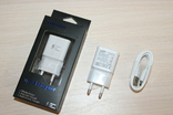 Скоростное зарядное Зарядка Samsung S6 2A Fast Charging 5V 2.0Ah (real)+кабель micro, фото №2