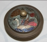 Небольшая шкатулка с росписью (бронза, Испания), фото №2