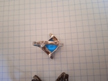 Гарнитур серебро с голубыми камнями, photo number 5