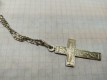 Крестик с цепочкой. Серебро, фото №11