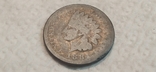 1 цент 1884г. Бронза. США., фото №3