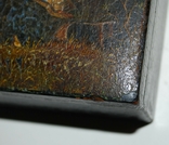 Лаковая миниатюра, 30/40-e года, Птицелов, кракелюр, Холуй/авторская - 12х12х5 см., фото №13