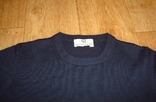 Peter hahn 100 % schurwolle Шерстяной женский свитер т синий короткий рукав 38, фото №6