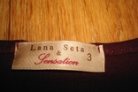 Lana Seta fensation Теплая термо бельевая женская майка кружево бордо, фото №8