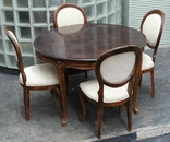 Комплект стола зі стільцями в класичному стилі, фото №7