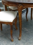 Комплект стола зі стільцями в класичному стилі, фото №8