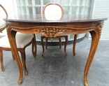 Комплект стола зі стільцями в класичному стилі, фото №10