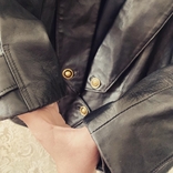 Куртка кожаная винтаж M-L оверсайз (зроблено у Франції) косуха, фото №5