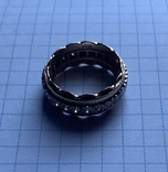 Золотое кольцо с 15 природными бриллиантами, фото №13