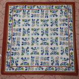 Винтажный платок Texture Италия, 67 на 66 см, фото №2