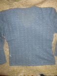 Мохеровый ажурный пуловер нарядный. Мохер-75%, лама-25%, фото №5