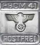 III REICH вилка Вермахт Wermacht FBCM 1941 год rosterei нержавейка., фото №9