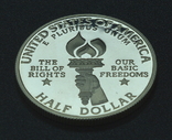США доллара (50 центов), 1993 Билль о правах, Джеймс Мэдисон, фото №5