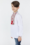 Сорочка для хлопчика Подолян (льон білий), numer zdjęcia 4