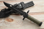 Тактический нож с огнивом Buran green 32 cm, фото №2
