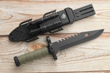 Тактический нож с огнивом Buran green 32 cm, фото №7