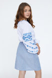 Блуза для дівчинки Гуцулочка (сорочкова біла), фото №4