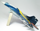 Инерционный металлический самолет Миг-29 звуковые и световые эффекты, фото №4