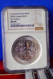 2020, Канада, Кракен, Серебро 2oz - первая монета в серии, фото №2