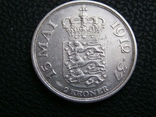 2 кроны Дания 1937 г. Серебро. 25 лет правления., фото №4