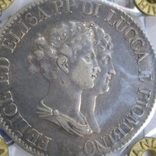 Италия. Лукка и Пьомбино. 5 франчи 1807, фото №3