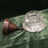 Чернильница бронза стекло до 1917 года высота 14см., фото №10